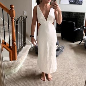 Anthropologie BHLDN Sachin & Babi Sierra Satin Midi Dress Size 6